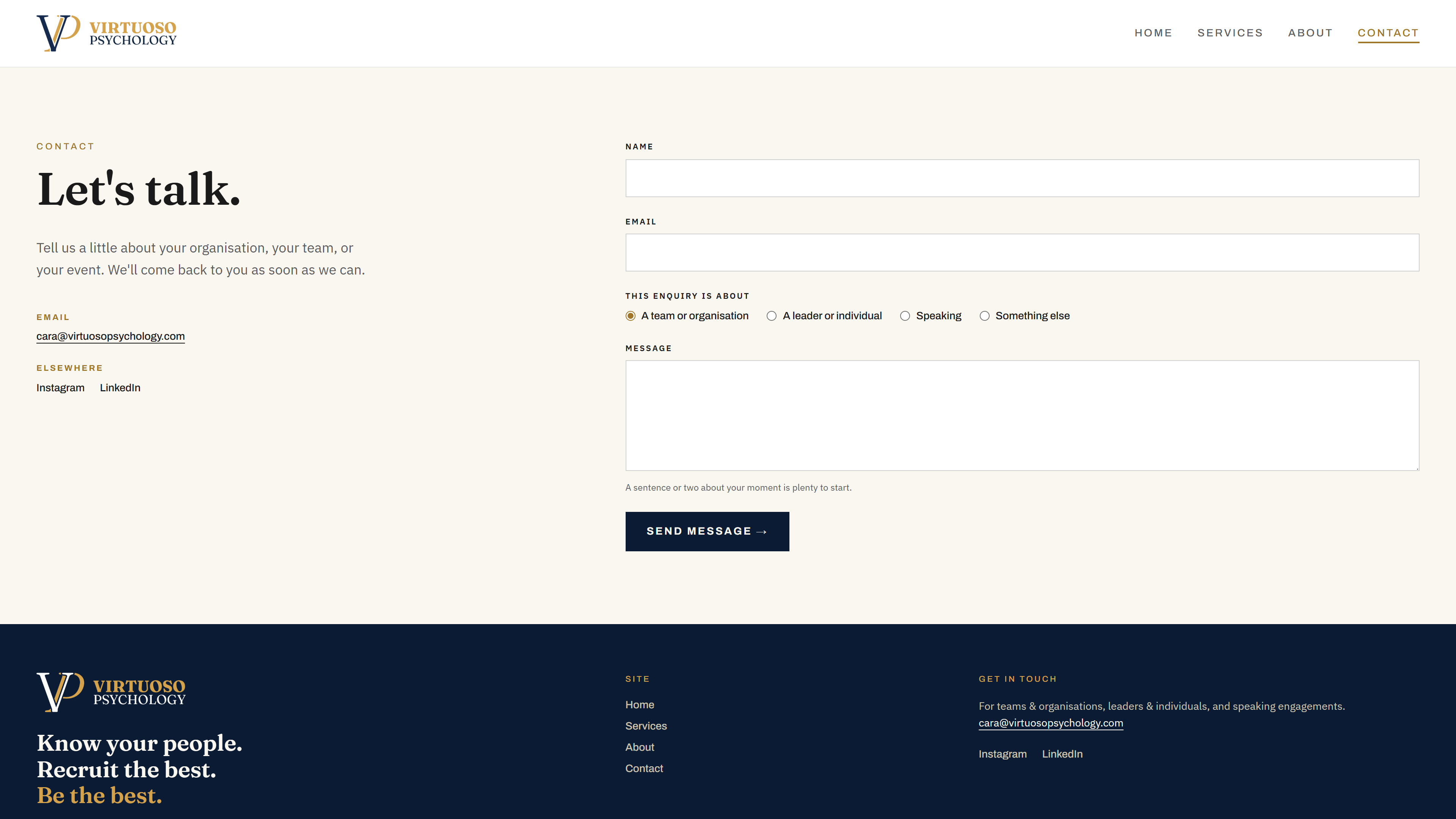Virtuoso Psychology screenshot 1